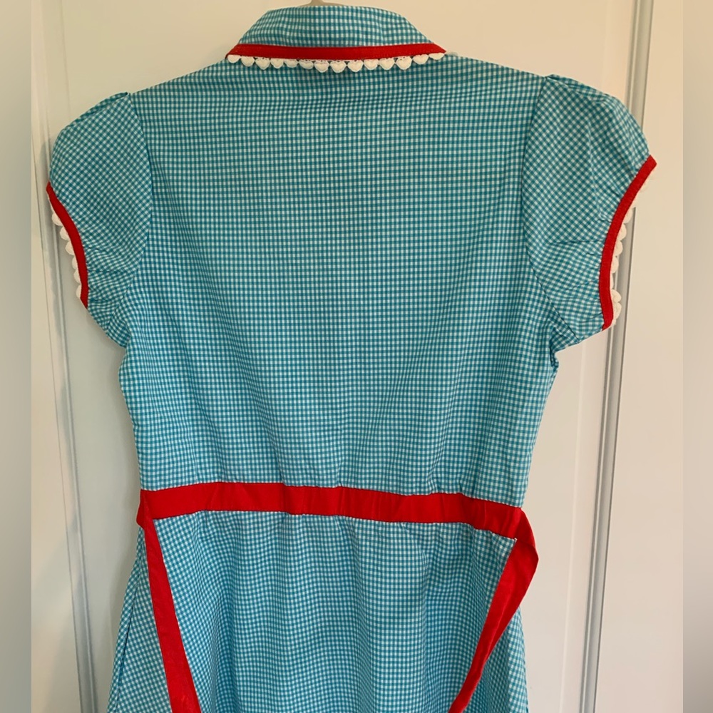 NWT Sourpuss Cherry Pie Gingham Diner Dress Medium - Picture 6 of 10